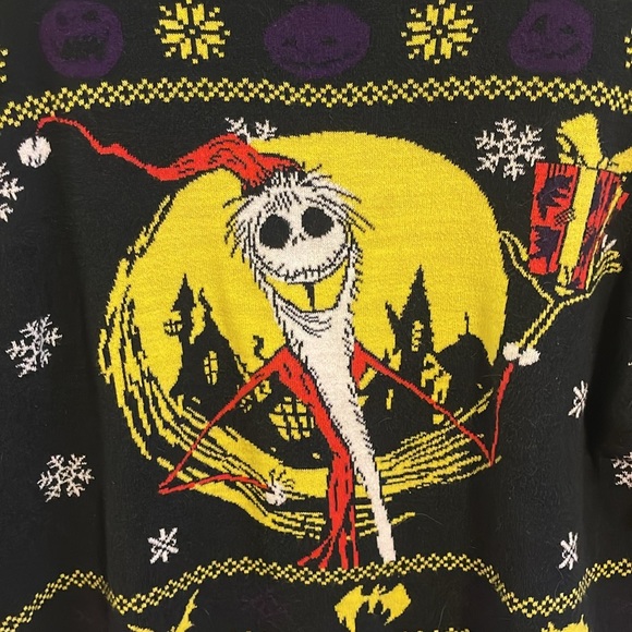 Nightmare Before Christmas Jack The Skeleton Sweater - Medium - Picture 2 of 5